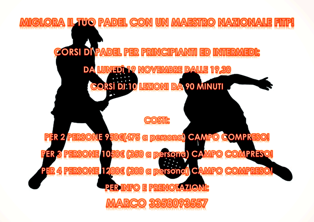 corsi padel